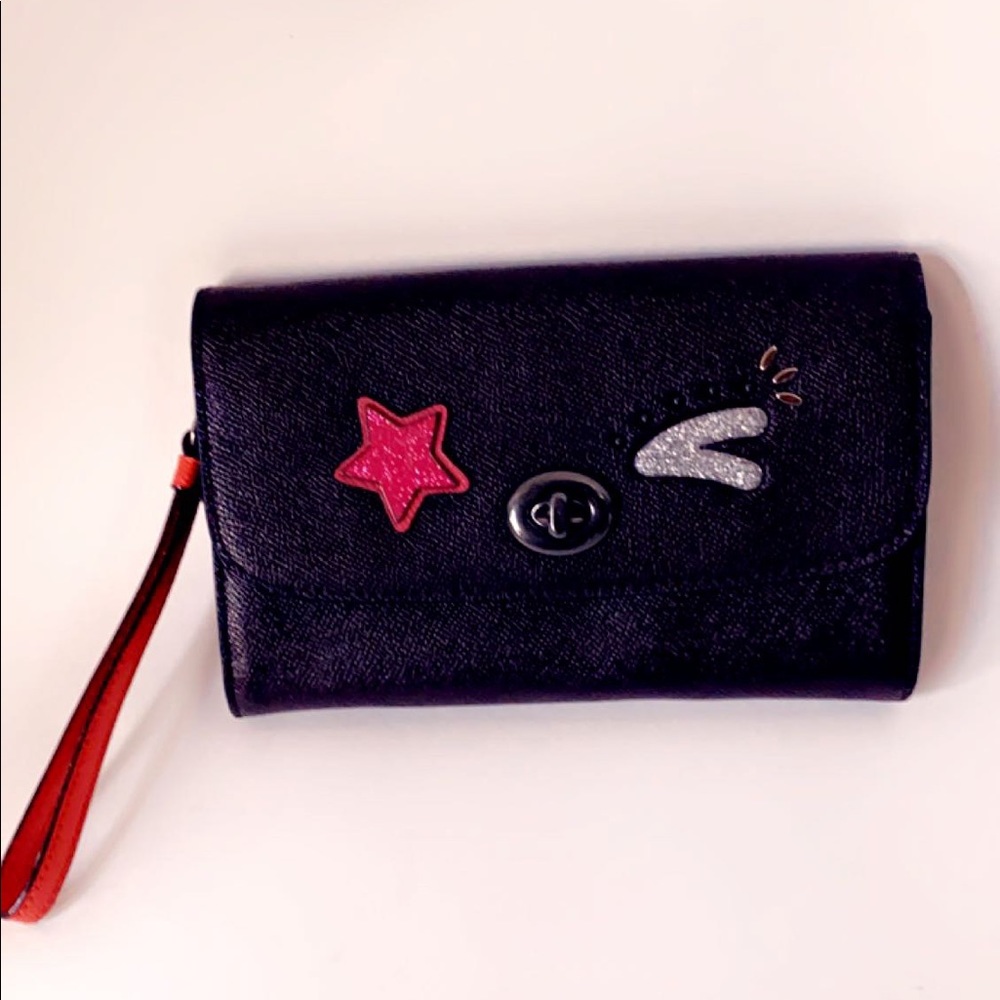 New Coach Bear Chain Crossbody Handbag Qb/oxblood - Picture 14 of 16